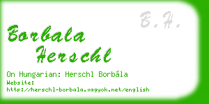 borbala herschl business card